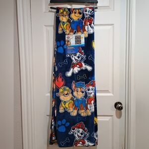 NWT Big Nickelodeon Paw Patrol Blue and Orange Blanket 60X90